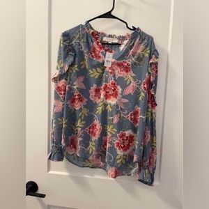 XS floral loft blouse